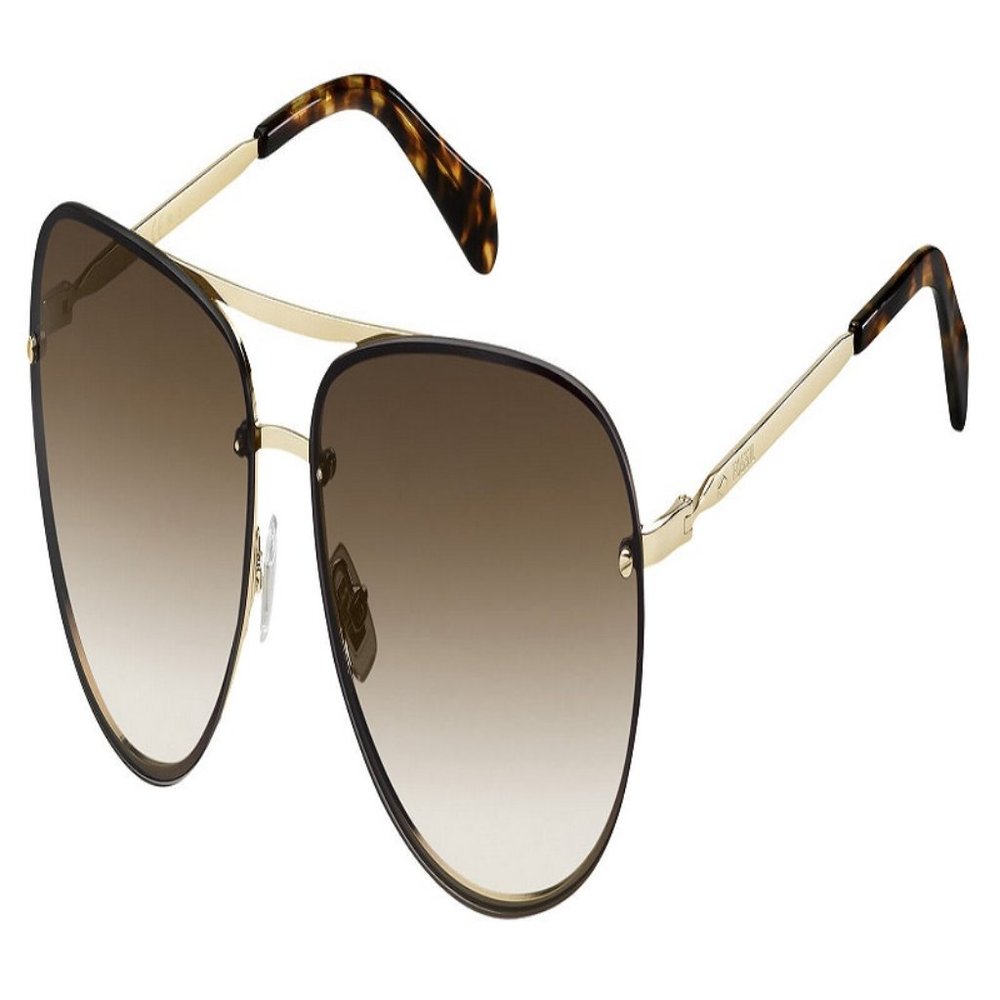 Fosil Pilot Women Light Gold Metal Frame